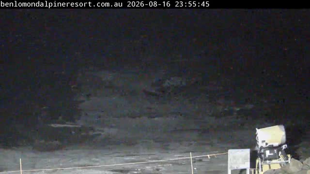 Ben Lomond Summit / Front Valley snow cam captured at 16 August 2026 at 11:56 pm AEST