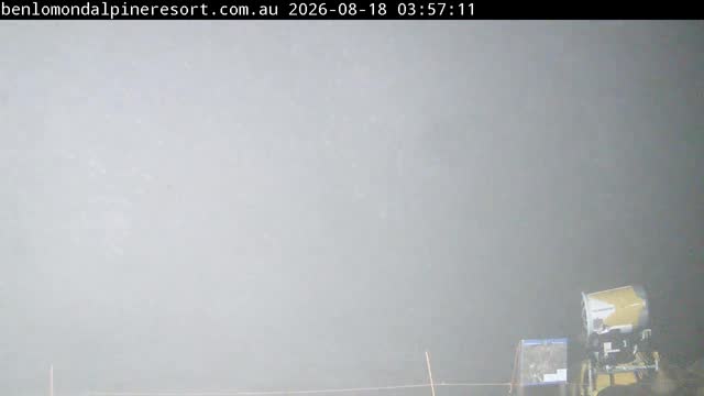 Ben Lomond Summit / Front Valley snow cam captured at 18 August 2026 at 3:57 am AEST