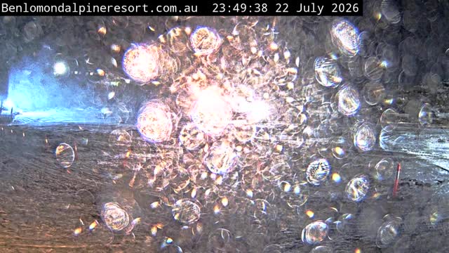 Ben Lomond Toboggan Area / Village Poma snow cam captured at 22 July 2026 at 11:49 pm AEST