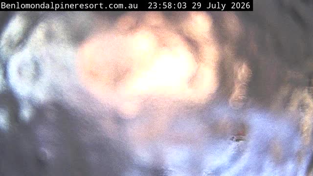 Ben Lomond Toboggan Area / Village Poma snow cam captured at 29 July 2026 at 11:58 pm AEST