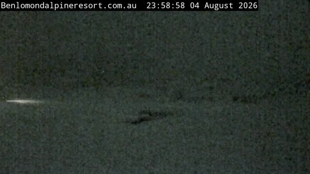 Ben Lomond Toboggan Area / Village Poma snow cam captured at 4 August 2026 at 11:59 pm AEST