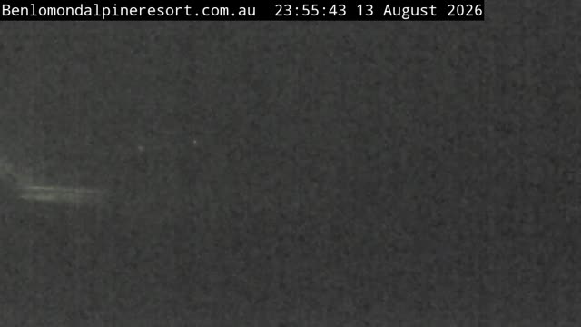 Ben Lomond Toboggan Area / Village Poma snow cam captured at 13 August 2026 at 11:56 pm AEST
