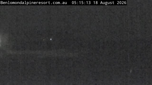 Ben Lomond Toboggan Area / Village Poma snow cam captured at 18 August 2026 at 5:15 am AEST