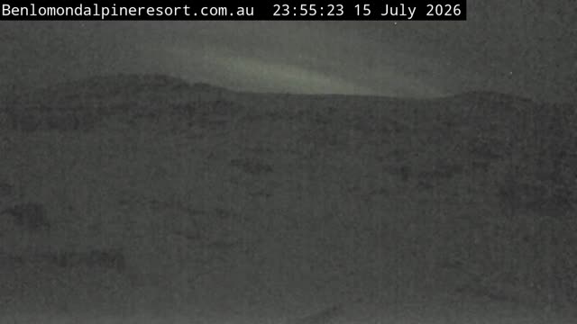 Ben Lomond Fannies T-Bar / Back Slopes snow cam captured at 15 July 2026 at 11:55 pm AEST