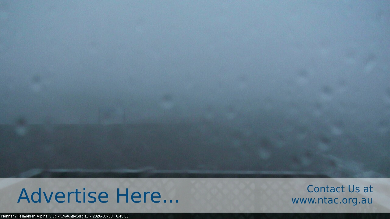 Ben Lomond NTAC Top Slopes snow cam captured at 28 July 2026 at 4:49 pm AEST